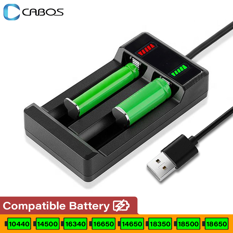 Chargeur de batterie 18650, 1/2/4 emplacements, double chargeur de batterie au Lithium Rechargeable 18650, Compatible avec plusieurs Batteries