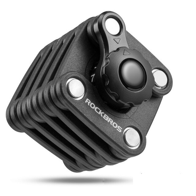 ROCKBROS Password Bike Locks Bicycle Lock Mini High Security Drill Resistant Lock Anti Theft Cylinder MTB Bicycle Accessories: Password Style