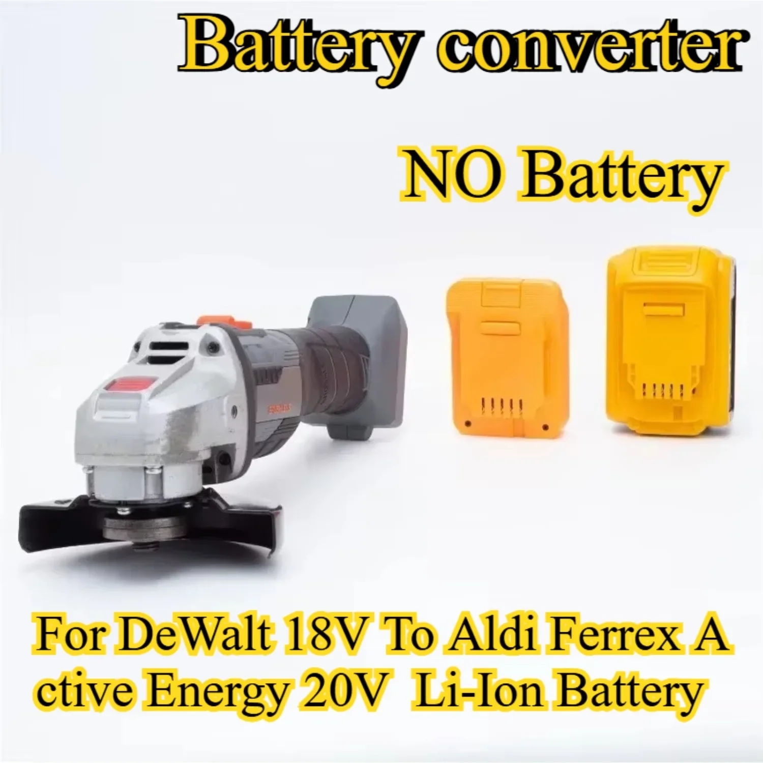 Akku-Adapter für DeWalt 18 V Li-Ionen-Akku, umwandelbar in für Aldi Ferrex Activ Energy 20 V Elektrowerkzeug, tragbarer Akku-Konverter