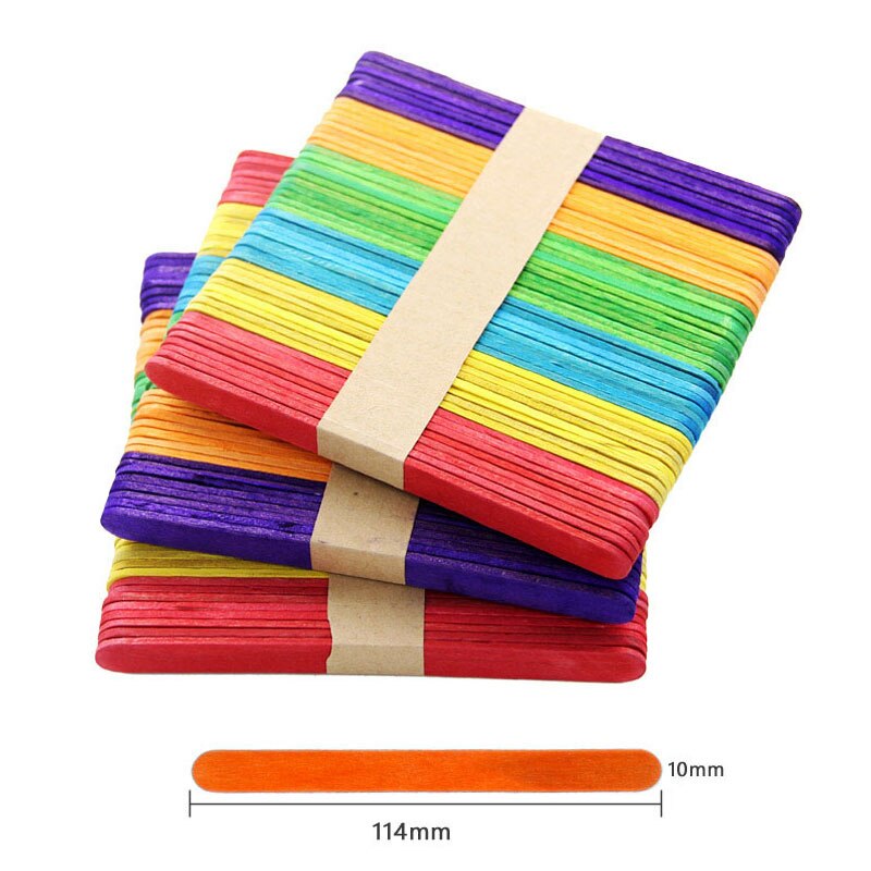 100PC Kids Handmade Learning Educational Toy Multicolour Chenille Stems Pipe Hairball Stick Enhance hands-on Ability Kids Toys: J-50PCS