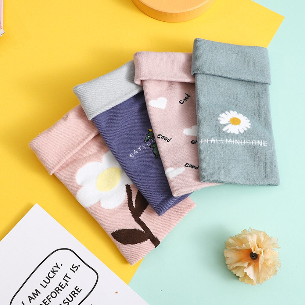 Rękawiczki bez palców kreskówka dinozaur kwiat z designem serca rękawiczki z dzianiny kobiety ciepłe zimowe różany palec ręka rękawice z jednym palcem