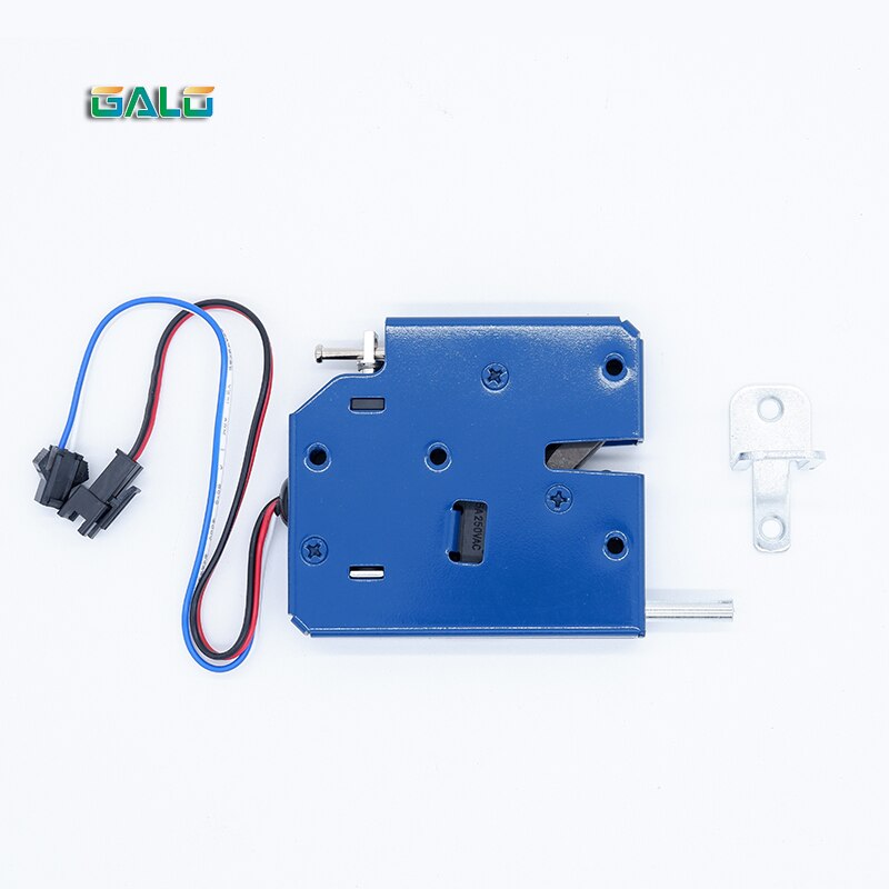 Cupboard Electrical Lock Picks Latch Electromagnetic Lock for Electronic Locker Smart Cabinet Lock with Bouncer Status Detection: Navy blue