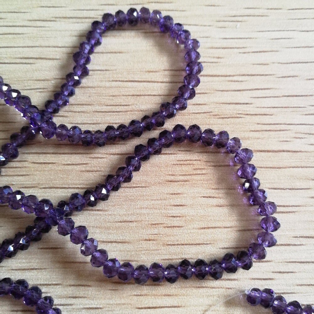 4mm 1000pieces violet round beads crystal loose beads use for DIY