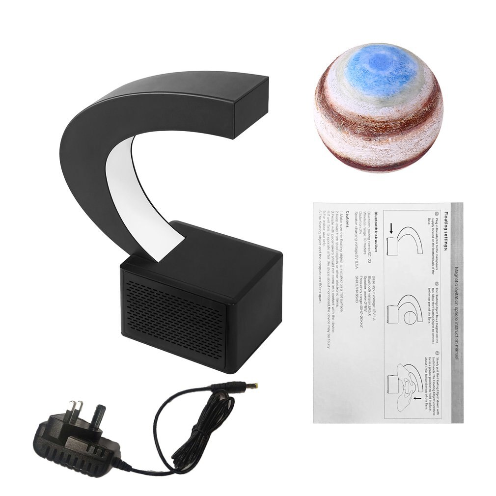 Mooie 3D Afdrukken Sphere Lamp Met Draadloze Audio 360 Graden Verlichting Schorsing Speaker Speaker