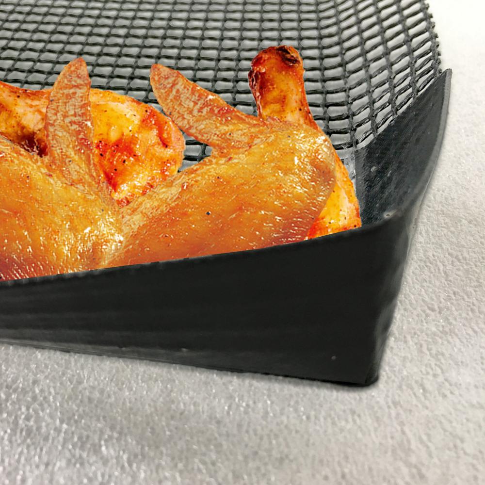 Bluedrop toaster bakery tray non stick woven glass toaster basket quick oven baking tray Sub roll Pizza crispy baskets 30X30cm