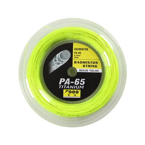 Topo PA65 Titanium Badminton String Reel 200M: yellow