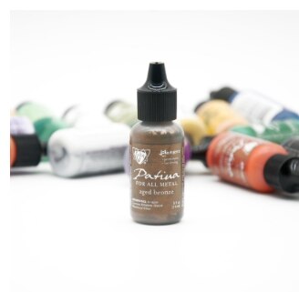 American Ranger VINTAJ PATINA Jewelry Handmade Old Pigment Metal Oxide Green Rust Effect Watercolor: Aged Bonze
