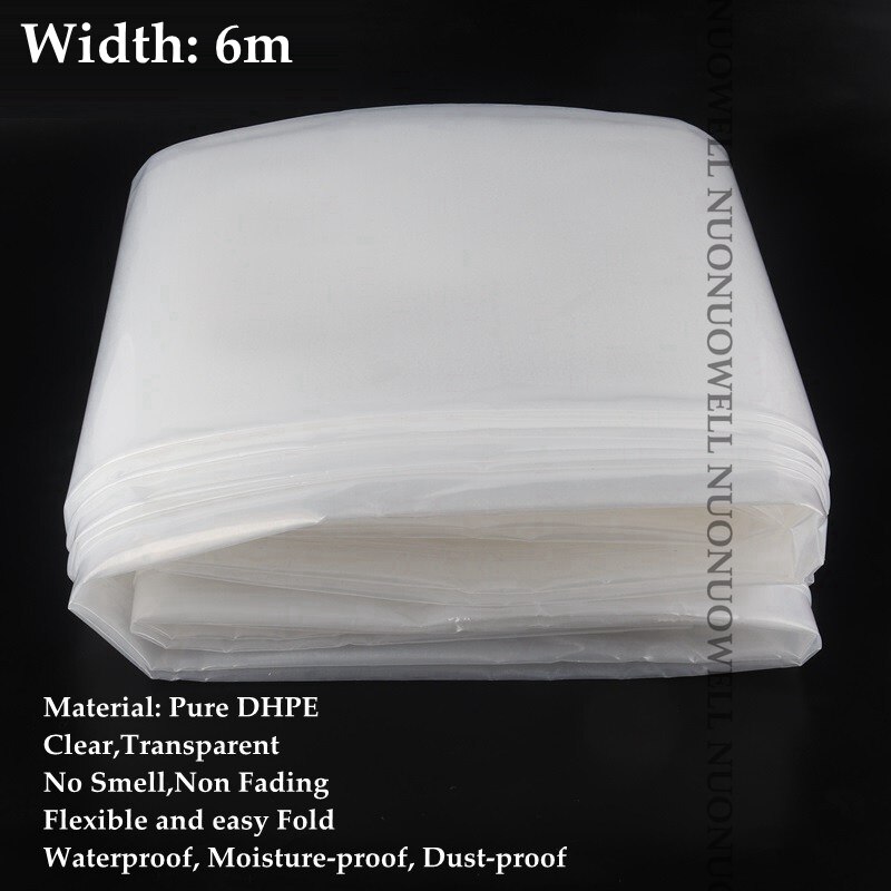 Película de plástico para invernadero agrícola, película protectora para cultivos agrícolas, vegtableg, jardín, ancho: 2m ~ 12m, 0,12mm de grosor: Width 6m