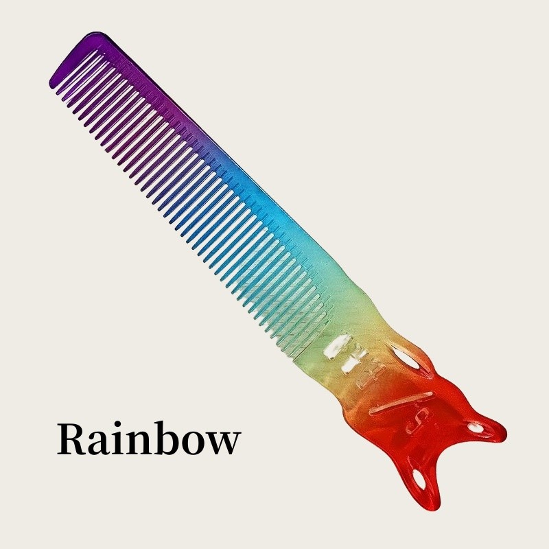 Kolorowe grzebienie z krawędzią robić strzyżenia włosów, fryzjerskie grzebienie robić strzyżenia na płasko dla mężczyzn, profesjonalne grzebienie robić strzyżenia włosów, szczotki fryzjerskie, narzędzia robić stylizacji włosów w salonie fryzjerskim.: Złota