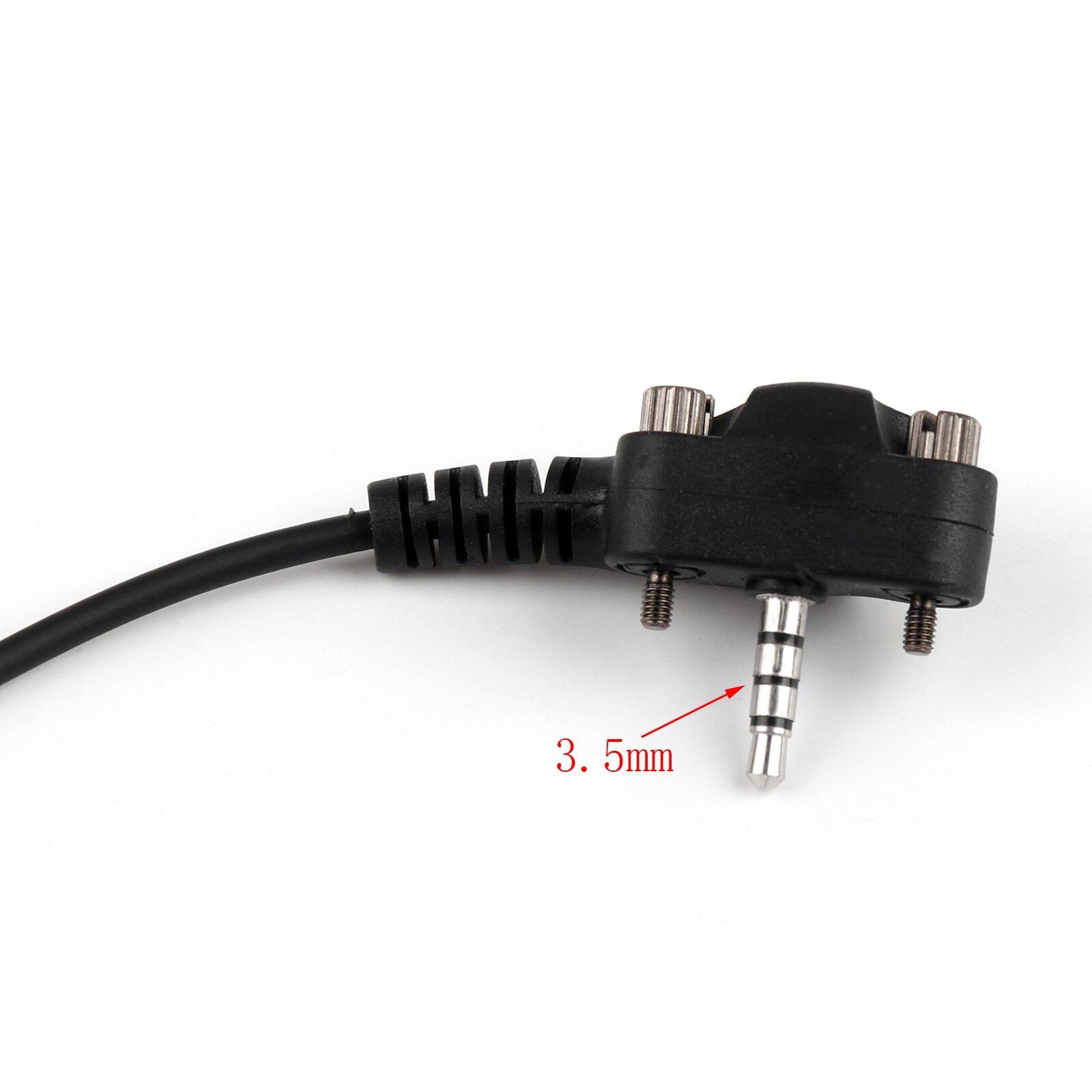 Artudatech 5Pcs 3,5mm G-form Curve Hörer Headset PTT Für Vertex VX231 VX261 VX264 VX351 VX 231 261 264 351