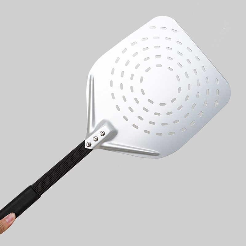12 Inch Anodized Aluminum Pizza Paddle Perforated Pizza Peel Pizza Shovel for Baking Homemade Pizzas