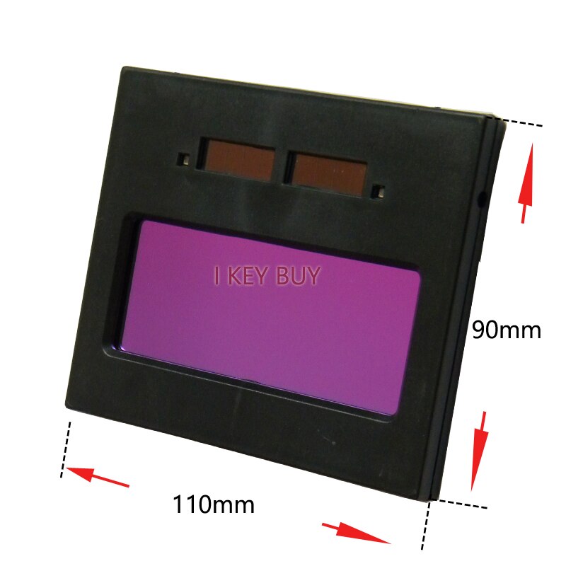 Gratis svejsehjelm glas solar auto mørklægning lcd filter din 9/13 justering plast udskiftning maske