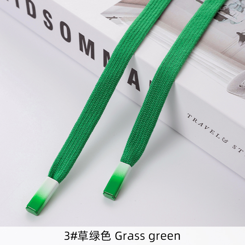 Tapones planos de algodón con capucha de 12mm, cordones gordos, cordón retorcido, pantalones, cuerda, cordón de repuesto, accesorios de costura DIY: Latón
