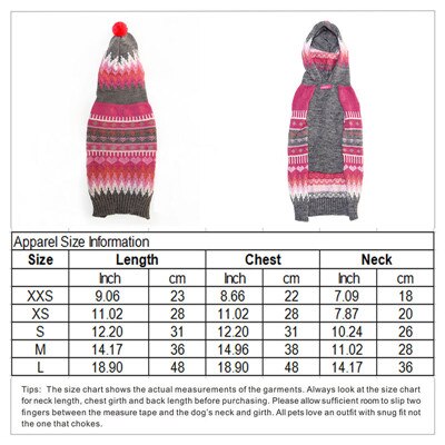 DOGGYZSTYLE Winter Pets Dog Clothes Sweater Knitted Pink Coat Apparel Clothing For Small Puppy Dogs XXS-L: Gray / S