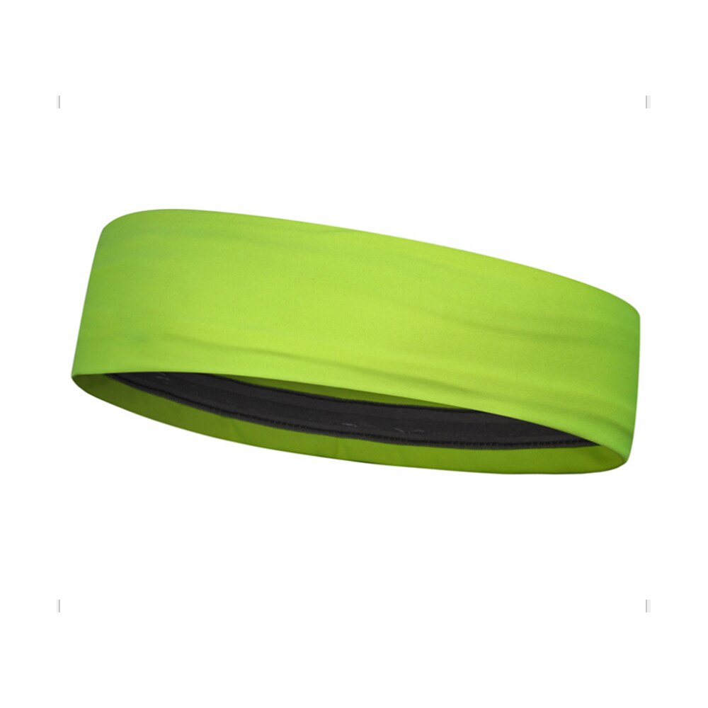 6 farver absorberende sportssvede pandebånd svedbånd til mænd og kvinder yoga hårbånd hoved svedbånd sportssikkerhed: Grøn