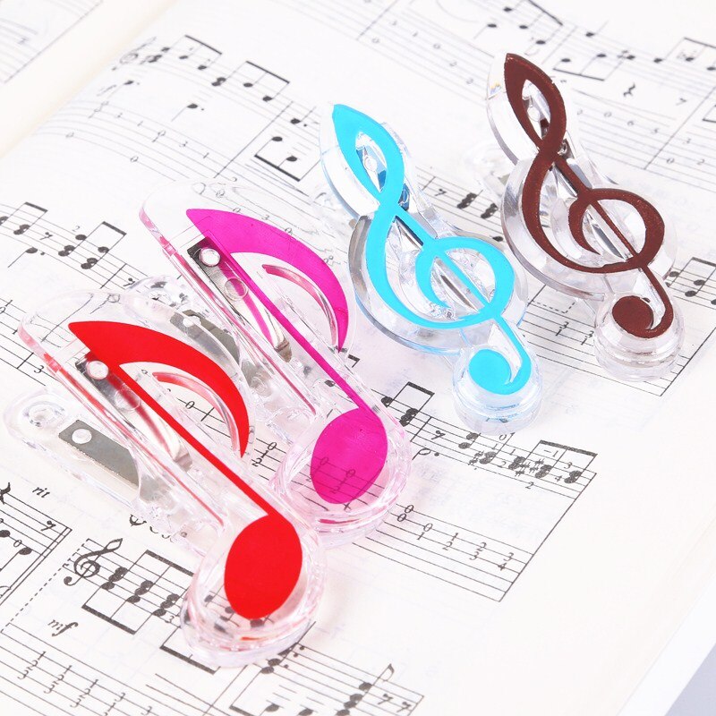 Libro de música de Piano divertido, hoja de papel, soporte de nota Musical de plástico, carpeta para Piano, guitarra, violín, Clips de notación Musical, 1 ud.