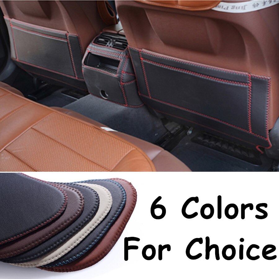 SJ Fiber leather Car Rear Seat Anti-Kick Pad Back Seats Cover Armrest Anti-dirty Protection Mat For JEEP Compass