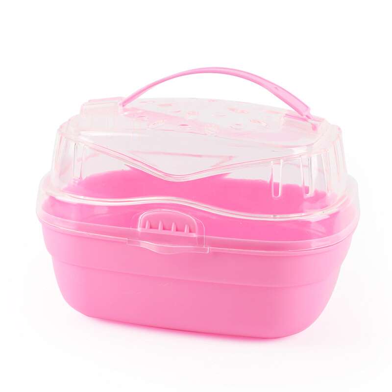 Hamsterbur transparent resebur pet out bur tillbehörsmaterial bärbar hamsterbur går ut för att bära marsvinbur