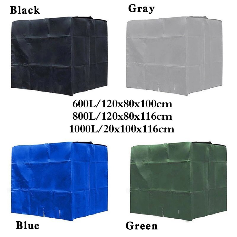 1000/800/600L Ibc Container Waterproof Zonnebrandcrème Oxford Doek Tuin Water Tank Stofdicht Beschermhoes