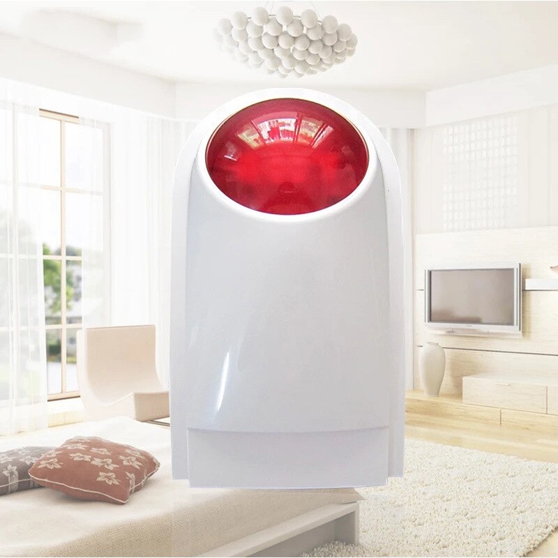 Flash Sirene Alarm Externe Draadloze Smart Outdoor Waterdicht Geluid Licht Site 120Db Strobe Shop Home Infrarood Beveiliging Systeem