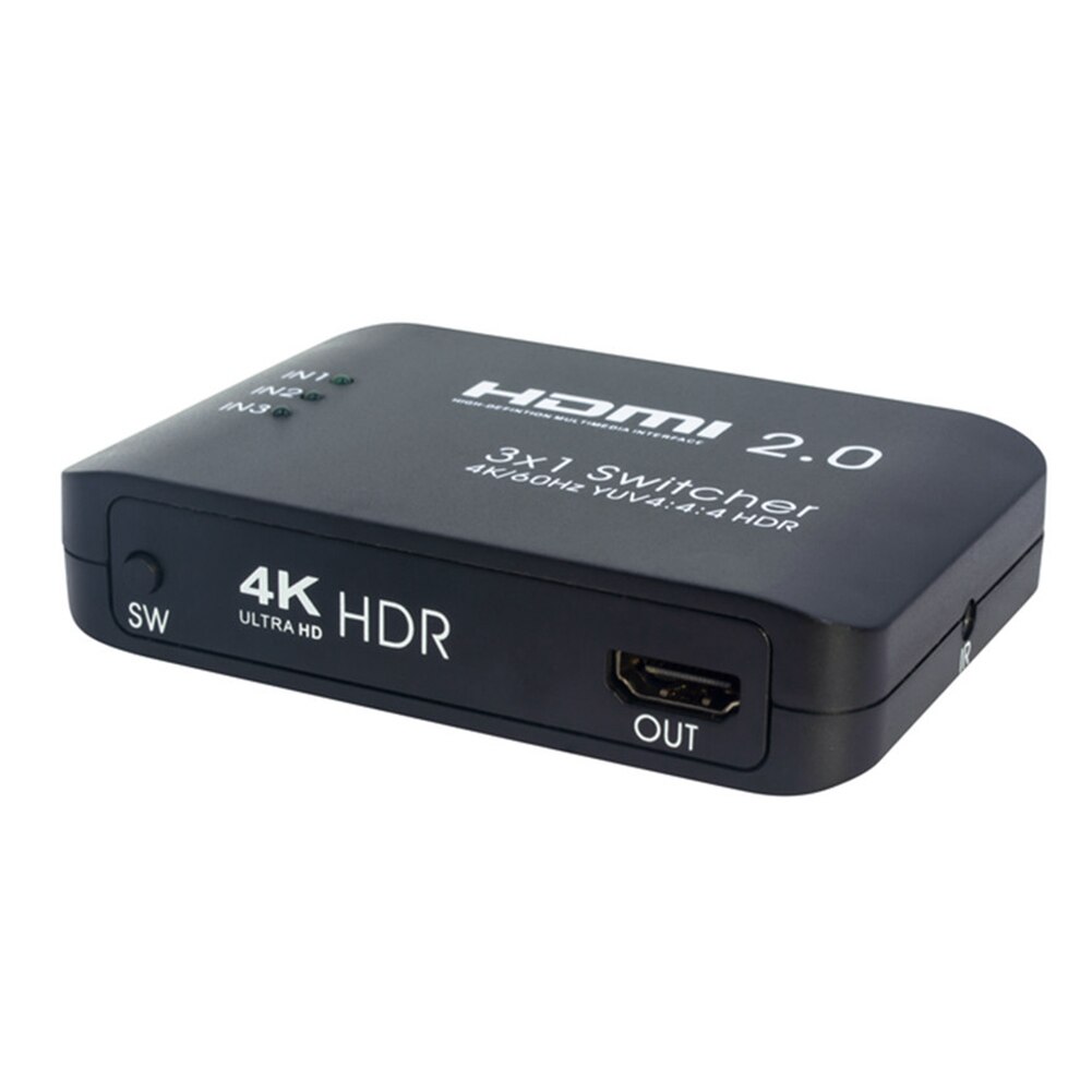 HDMI-compatible 2.0 High-definition 3 Input 1 Output Switcher Splitter Supports 4K 60Hz