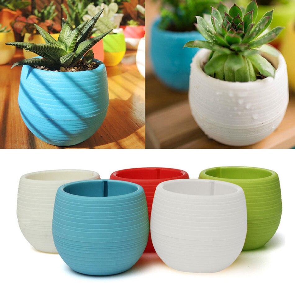 7*7Cm Bloempotten Mini Bloempot Tuin Onbreekbaar Plastic Kwekerij Potten Voor Succulenten Plastic Kleine Bloem pot