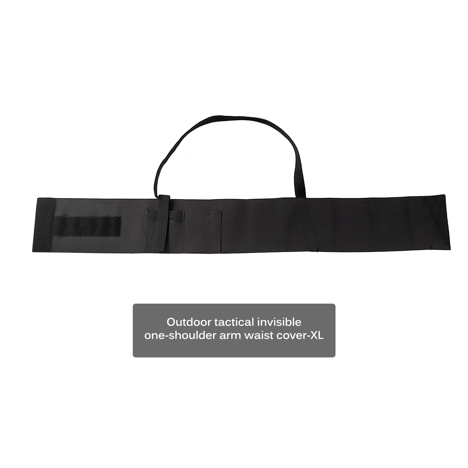 Cubierta de cintura Invisible táctica al aire libre, cinturón de cubierta de Cintura elástica de un solo hombro para actividades militares y de caza de