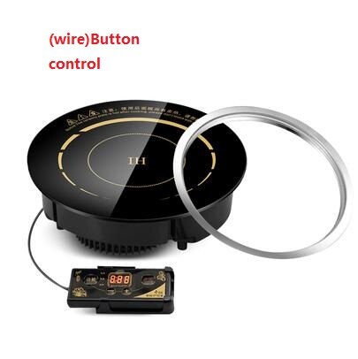 2000W Induction Cooker Round Commercial Embedded Wire-controlled Hotel Pot Restaurant Special Induction Cooker: C