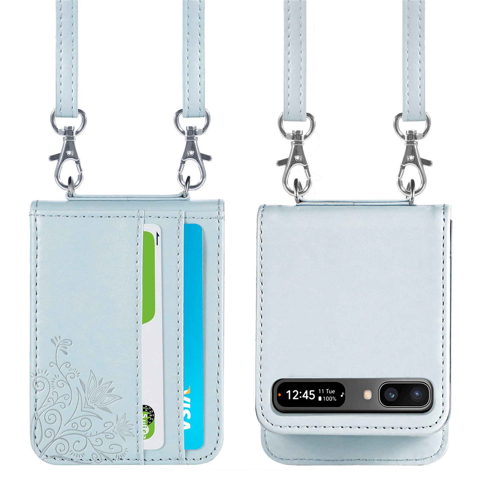 Mode Kaarthouder Flip Wallet Case Voor Samsung Galaxy Z Flip 3 5G Flip3 Bescherming Mobiele Telefoon Zak cover