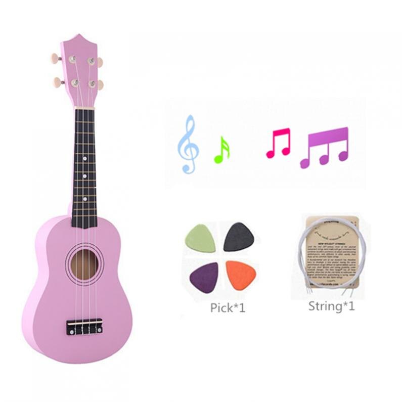21 zoll Ukulele freundlicher Anfänger 4 Saiten Uke Hawaii Gitarre Bass Saiten Musical Instrument einstellen Bausätze + Tuner + Schnur + gurt + Tasche