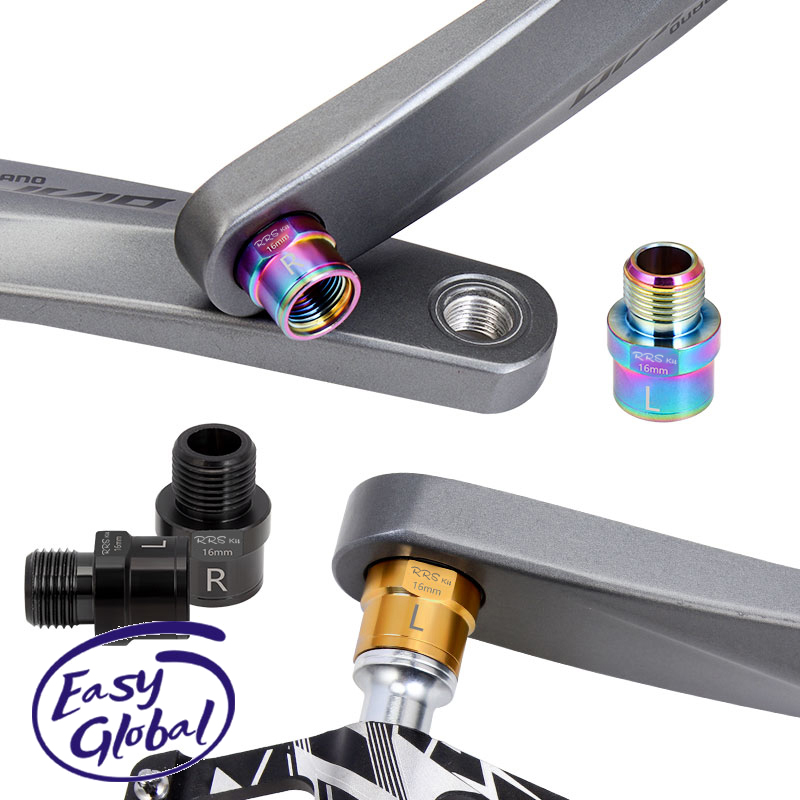 Rrskit Pedaal As Extender 16Mm/20Mm Fiets Pedaal As Extenders Stalen Fiets Pedaal Extension Bouten Spacers Voor mtb Racefiets