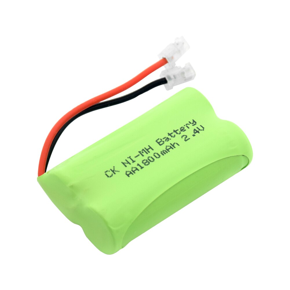 2.4V 1800mAh 2*AA Cells Rechargeable Ni-MH Battery Pack Universal Connector 1800mAh Rechargeable Ni-MH AA 2.4V Battery Pack