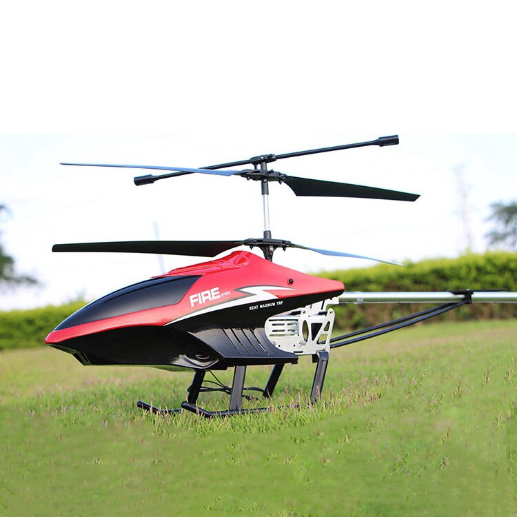 80CM Large Big 3.5CH Metal Frame Gyro With LED lights 2.4Ghz Radio Remote Control Electric RC Helicoper Kids Children Toys: Black