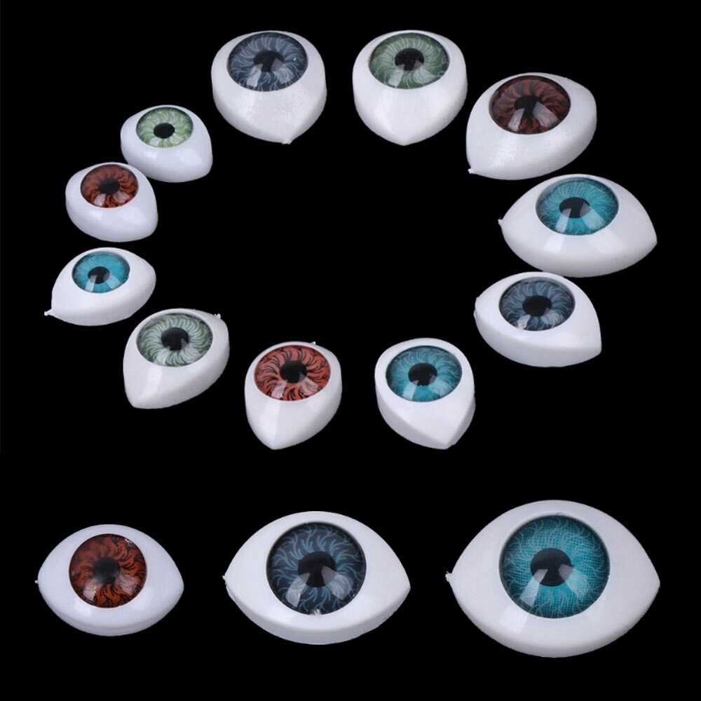 20pcs DIY Toy Eyes Doll Safety Eyes Animal Toy Puppet Making Dinosaur Eyes Wiggly Eyes Craft Accessories