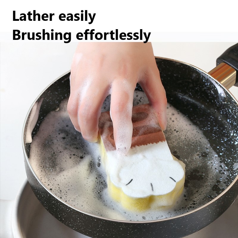 Kat Klauw Spons Gum Keuken Stof Doekjes Huis Schoon Accessoires Microfiber Dish Cleaning Melamine Spons Glazenwasser