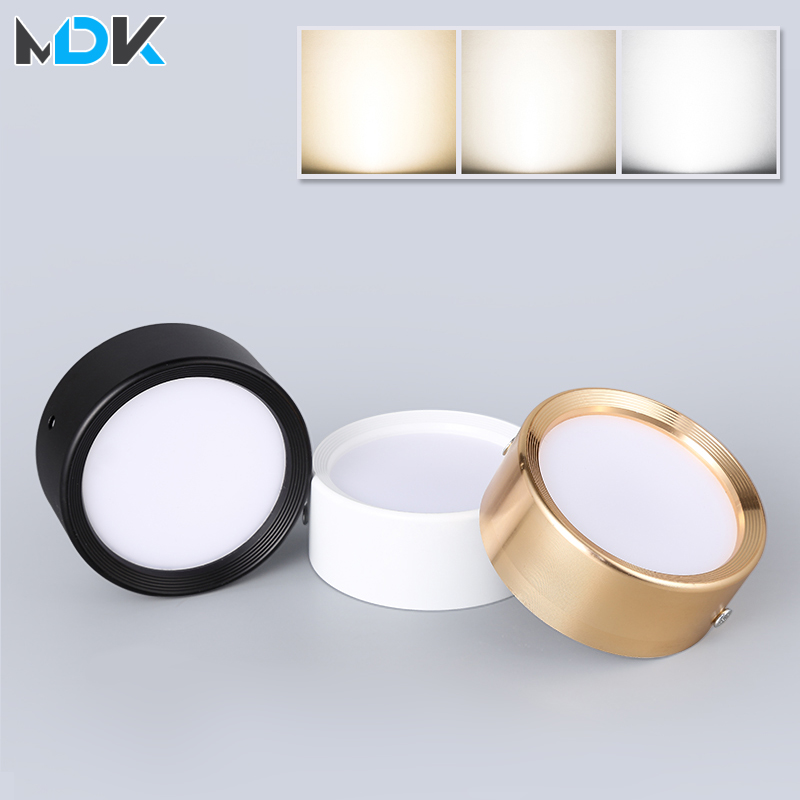 Opbouw 12W 9W 7W 15W Led Downlight Plafond Lampen Ultradunne Driverless Led Spot Lights 220V Plafond Armaturen Verlichting