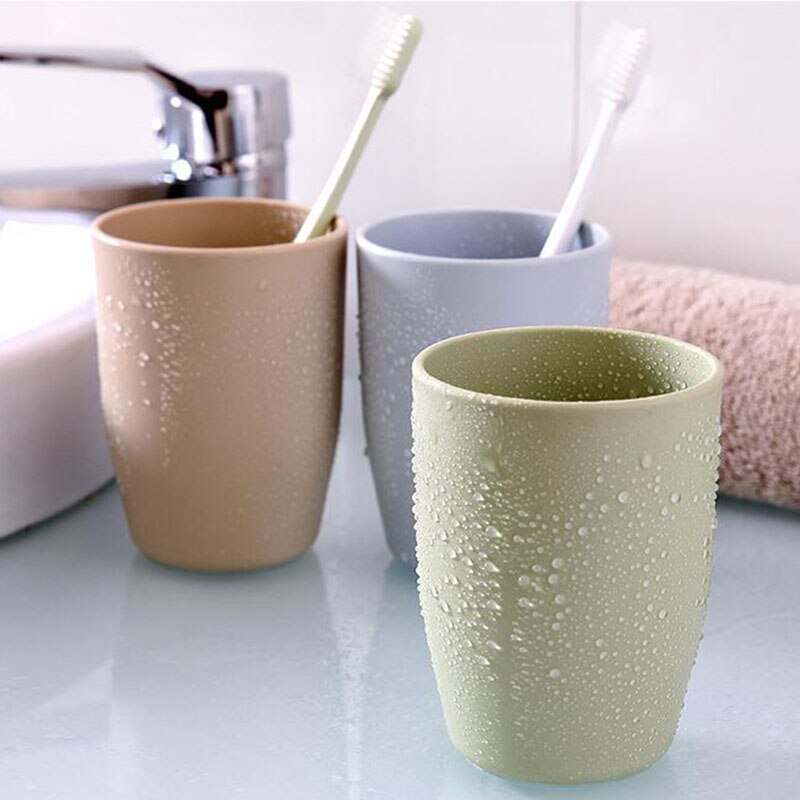 Travel Toothbrush Cup Simple Mug Cup Water Travel Green Wheat Brushing Cup Couple Toothbrush Cup