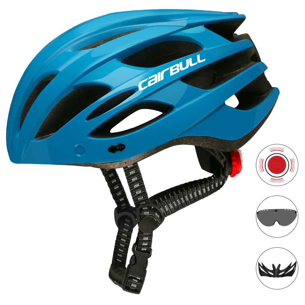 Cairbull Fiets Helm Achter Led Licht Helm Met Lens Beschermende Glas Buitensporten Helm Op Voor Road Mtb Fiets Rijden