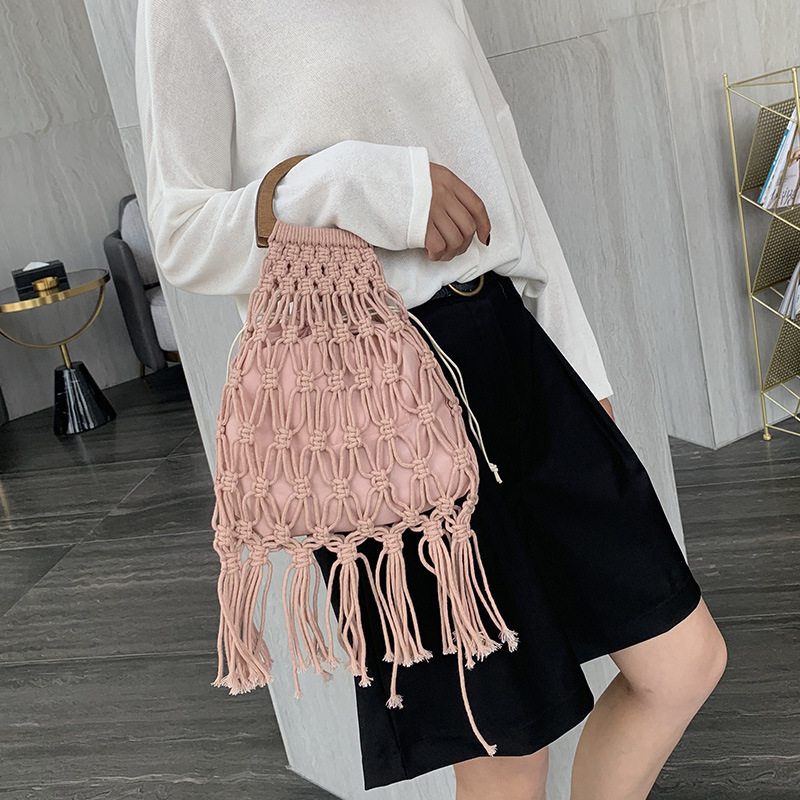 Female Straw Beach Bag Crossbody Bags For Women Summer Wicker Handbags Ladies Rattan Shoulder Messenger Bag Sac A