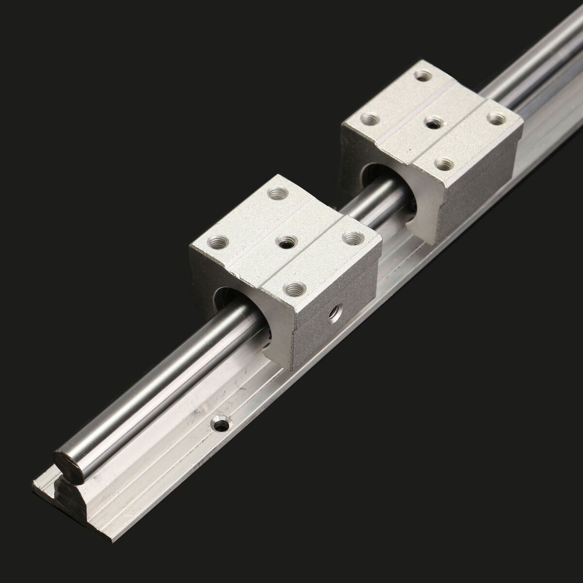 SBR12-600mm Fully Supported 12MM Linear Bearing Rails Shaft Rod+2x SBR12UU Block Linear Guides