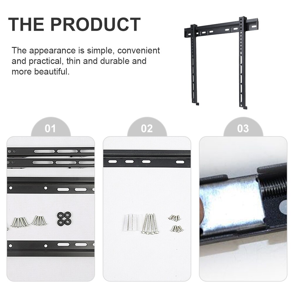 Fixed TV Wall Mount Stand TV Monitor Fixed Mounting Bracket TV Monitor Hanger