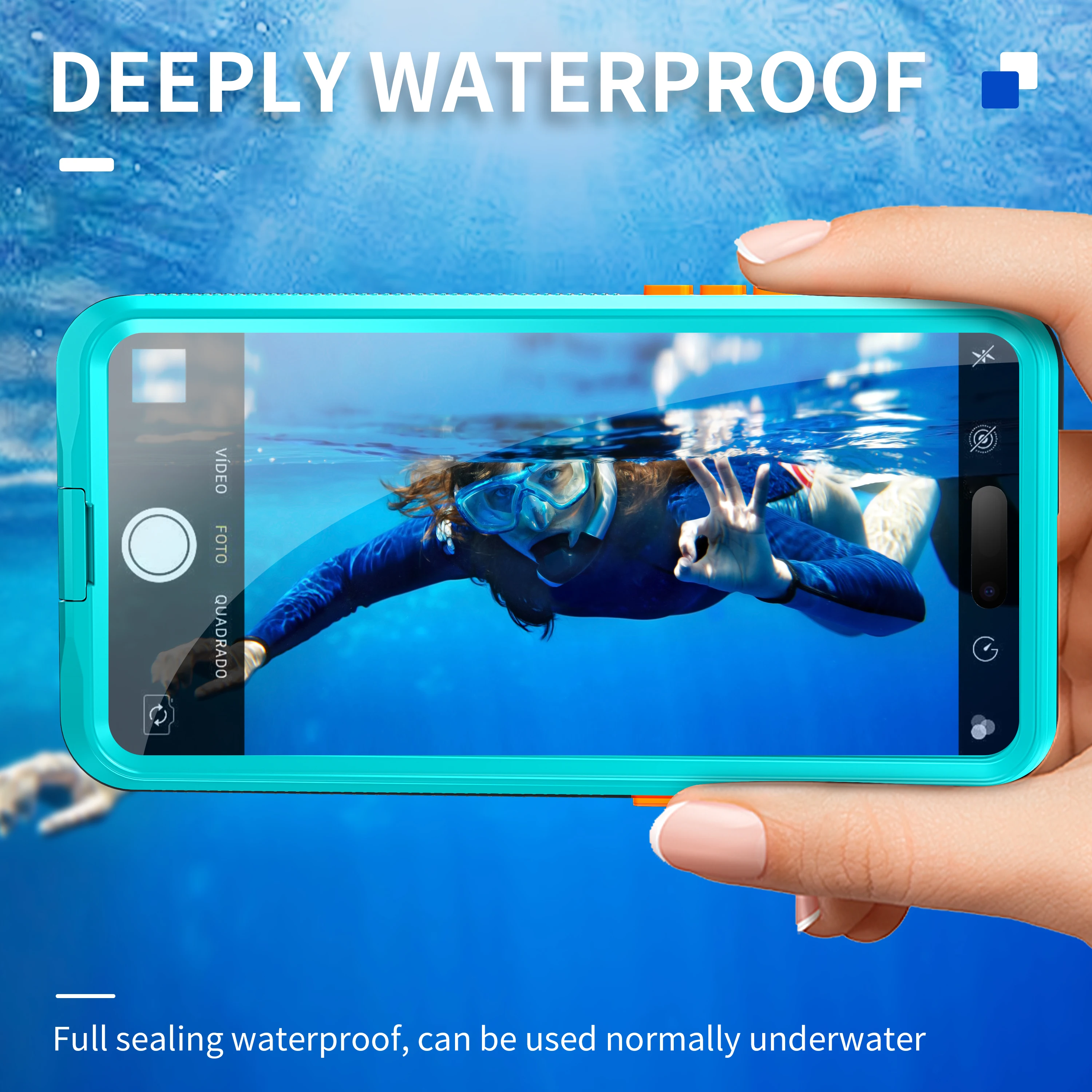 ShellBox IP68 funda impermeable para Apple iPhone 12 13 14 15 Pro Max Plus 360 caída de choque completa a prueba de polvo natación 5m fundas de buceo