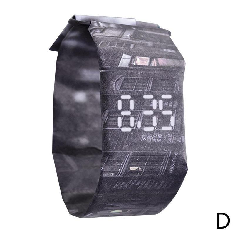 Paper Watch Waterproof Clock Paper Strap Digital 4 Watches Watch Sport Style H0D2: D