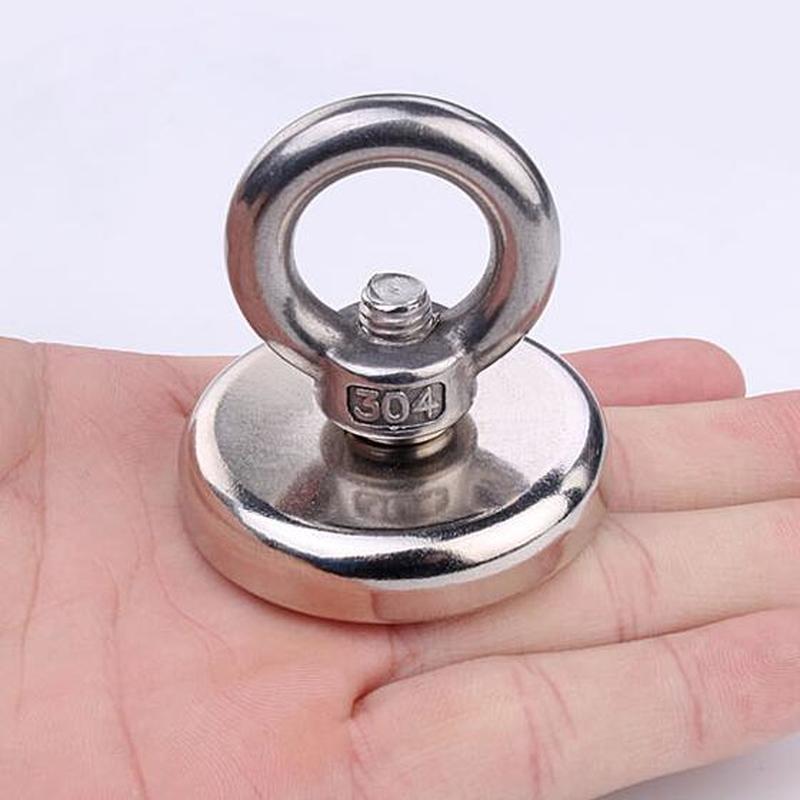 Super strong powerful Circular Ring Neodymium magnet permanent magnetic Lifting tool Salvage Suction cup Industrial Magnet