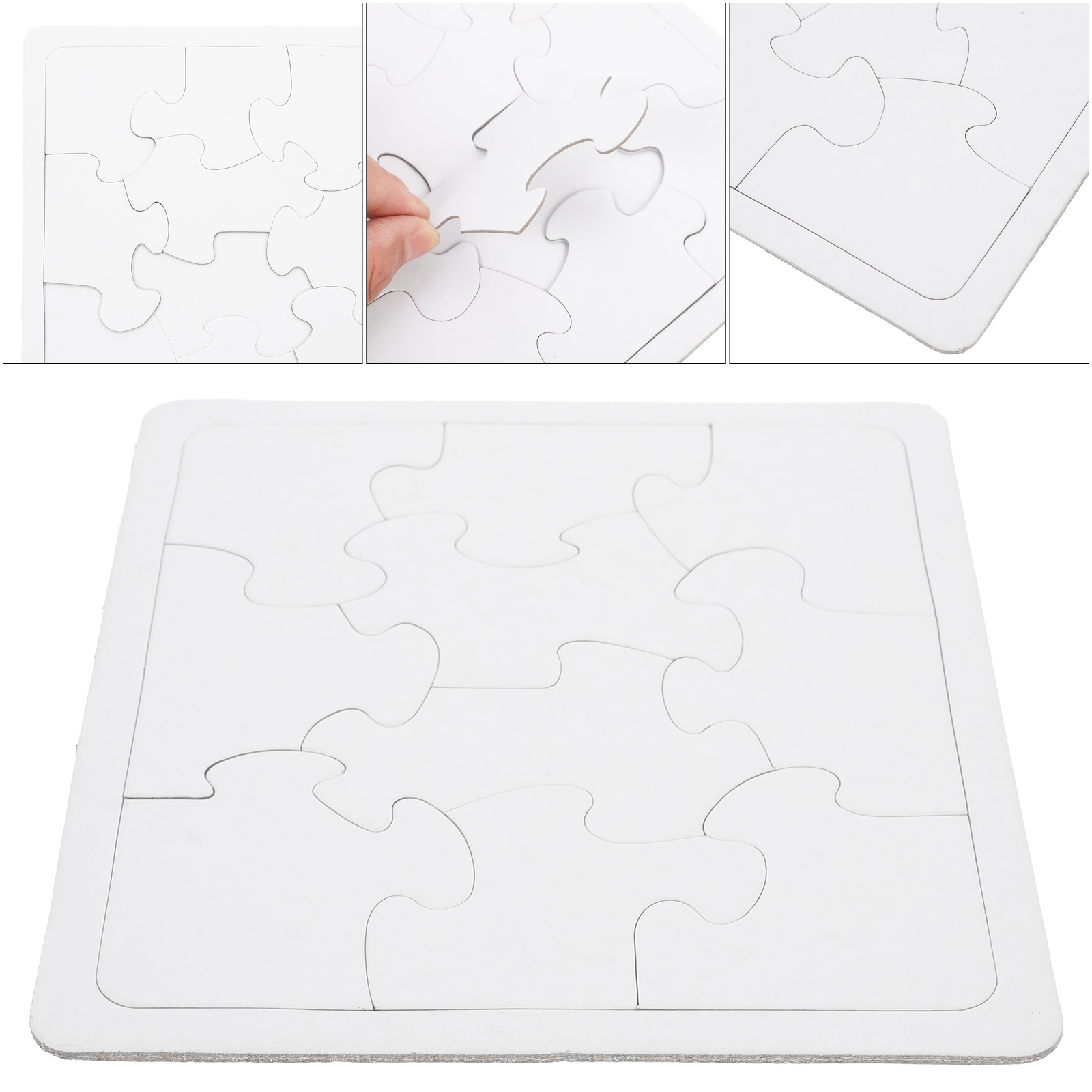 4 pieces wedding favor puzzles blank puzzle pieces writing on wedding guests puzzle