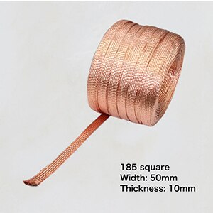 1m 2.5 kvadrat  to 185 kvadrat bredd 6mm-60mm tjocklek 1.5mm-10mm koppar flätad koppar ledande tejp koppar anslutningstråd