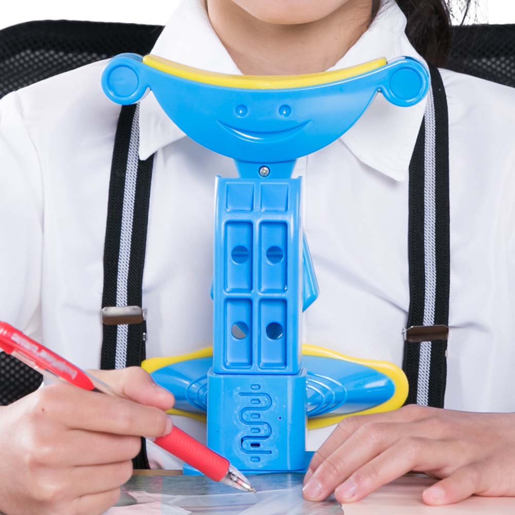 kids sitting posture corrector when reading and writing Adjustable Anti-myopia sitting Support Brace blue pink available