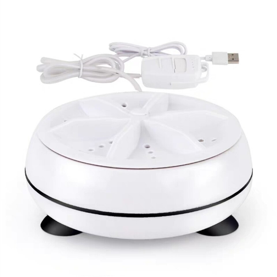 Yj Mini Washing Machine Portable Ultrasonic Turbine Removes Dirt Washer USB Cable for Travel Home Business Trip Laundry Tub