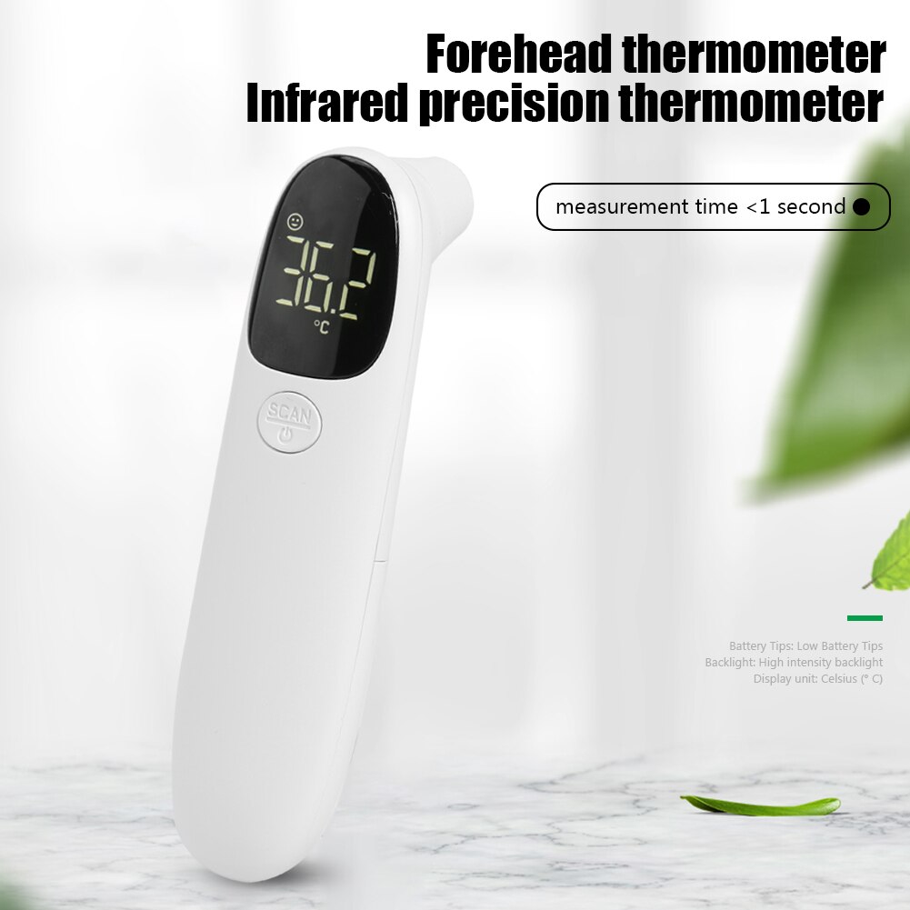 Handheld Digital LCD Forehead Ear Non-contact Infrared Temperature Sensor Adult Thermometer Measurement for Kids Adults