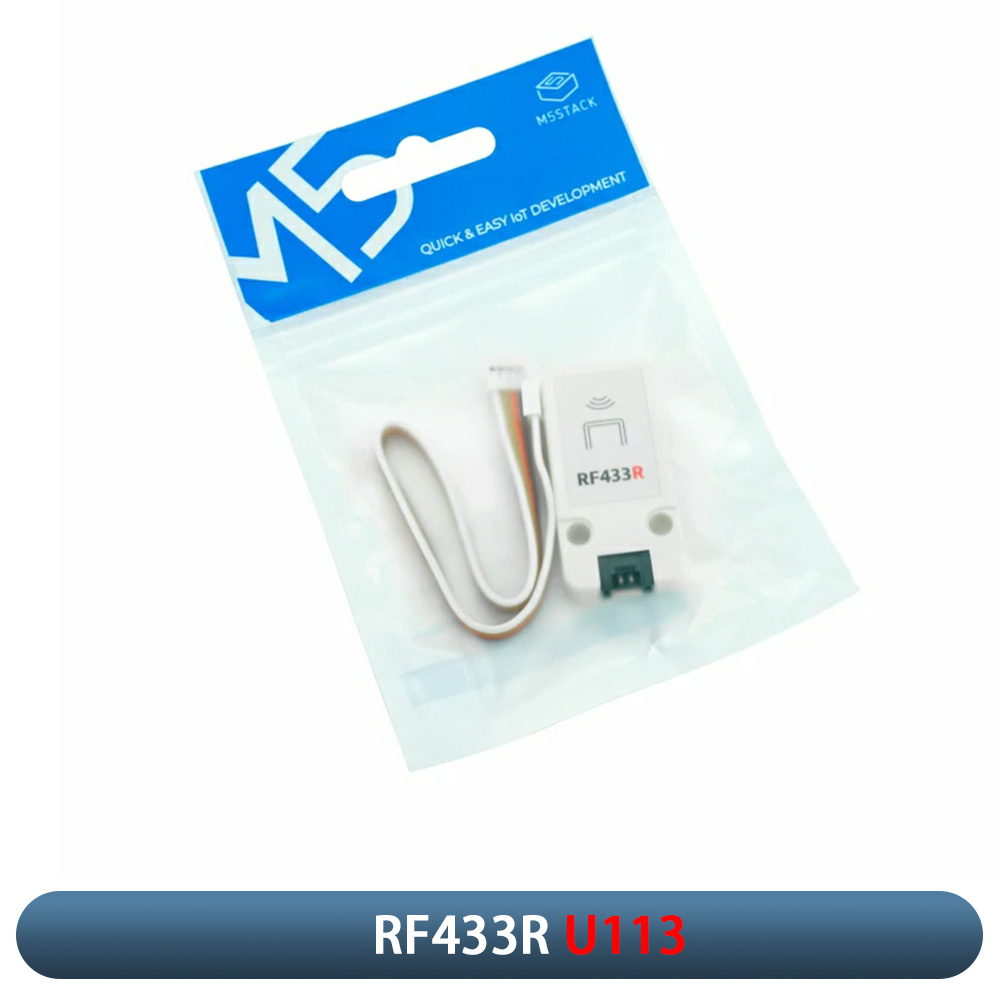 M5 -stak  rf433t/ r trådløs rf-sender og -modtager med arbejdsfrekvens på 433.92 mhz til iot rf-fjernbetjeningsautomatiseringsapplikation: Grå